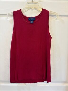 Charter Club Sleeveless Knit Tank Top - Deep Berry
